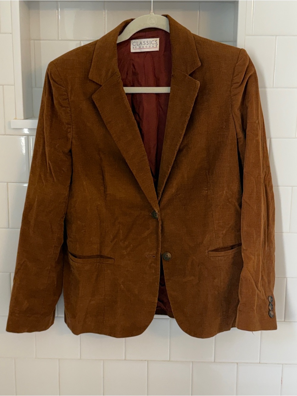 VTG Brown Corduroy Blazer Tailored Jacket